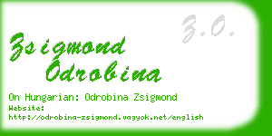 zsigmond odrobina business card